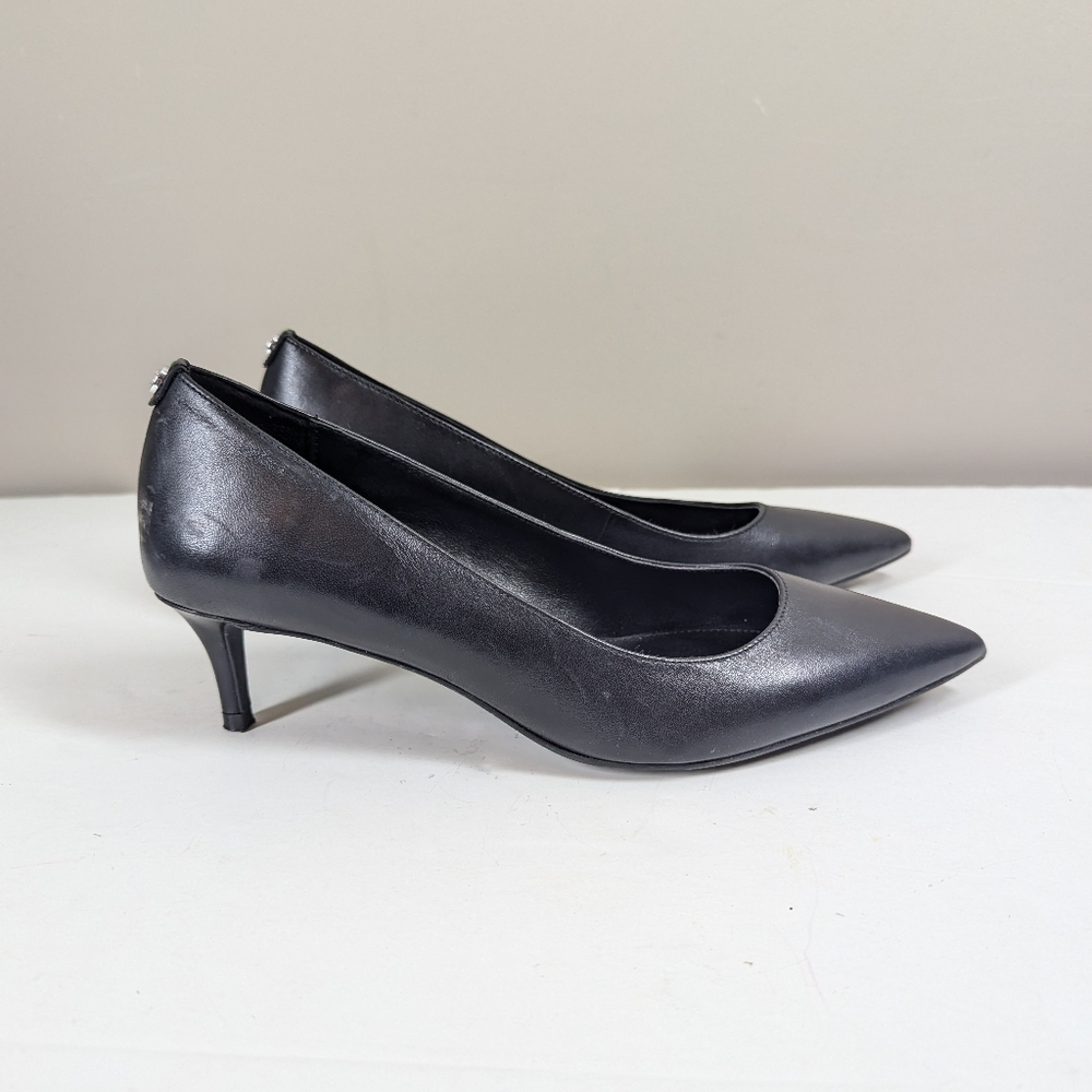 MICHAEL Michael Kors Sleek Black Kitten Heels